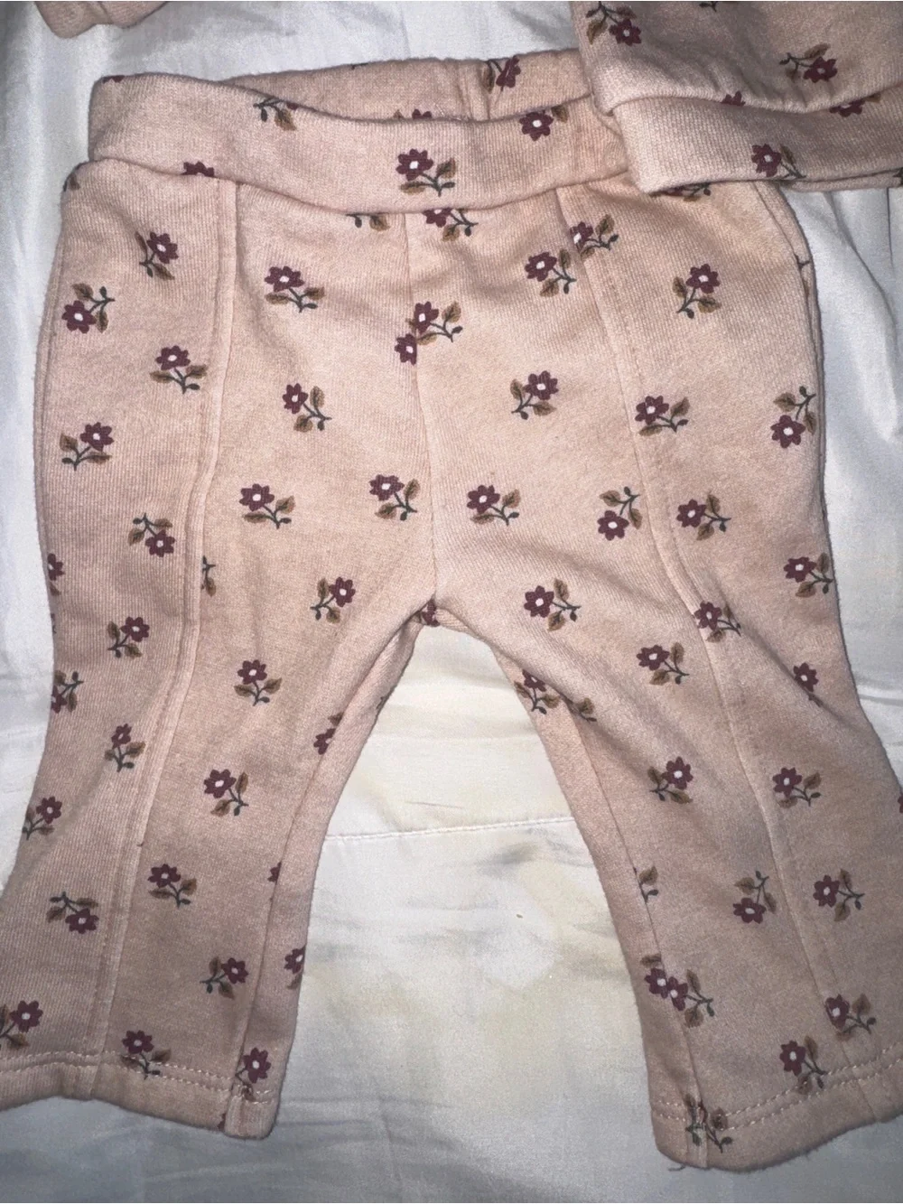 Nicole Miller Floral Sweatshirt Set with Headband - Mauve/Purple - Picture 4 of 4